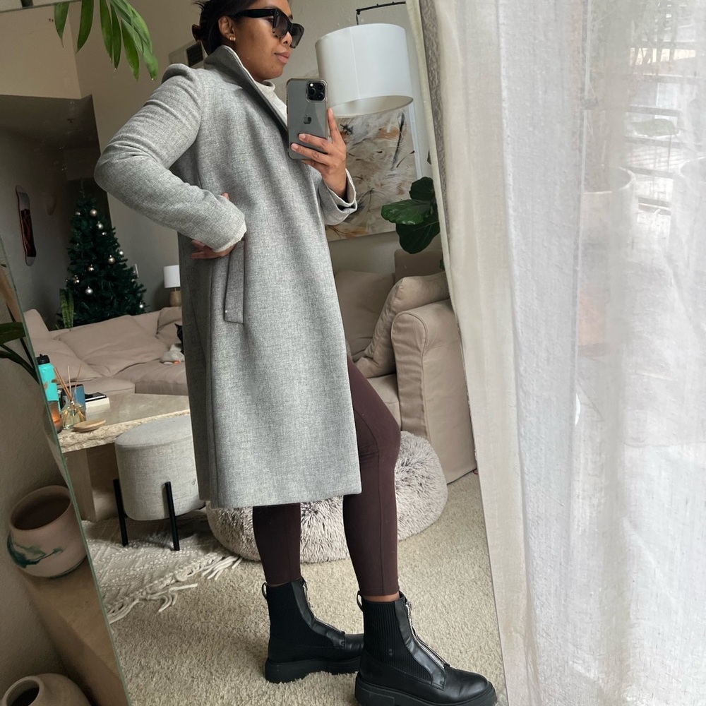 Zara wool-blend trench coat